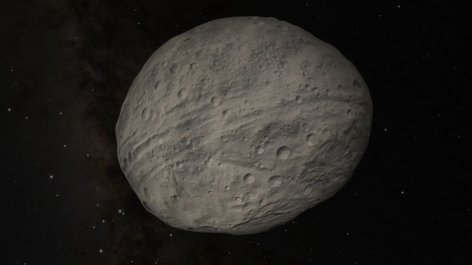 vesta Asteroid 4 Vesta visualized with data from the Dawn mission
